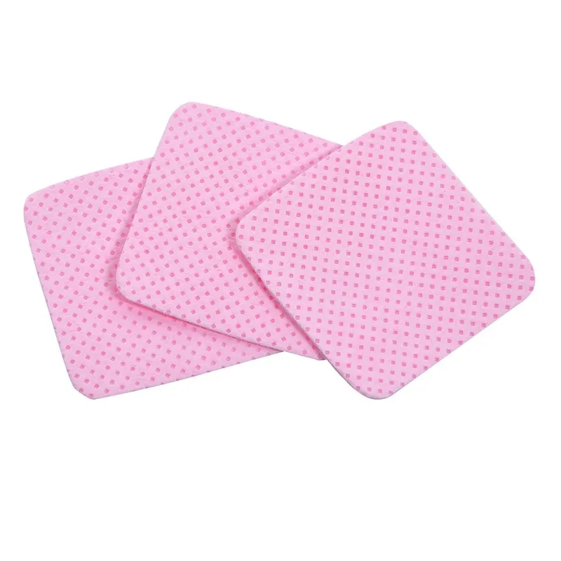 Servetele demachiante din bumbac, Roz, 5x5 cm, 50 buc