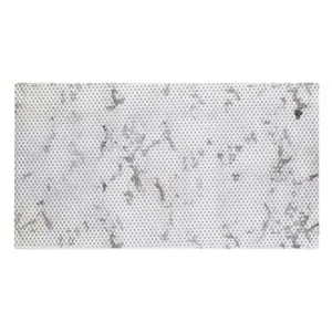 Covoras de baie antiderapant Bej Marmura 39x70 cm