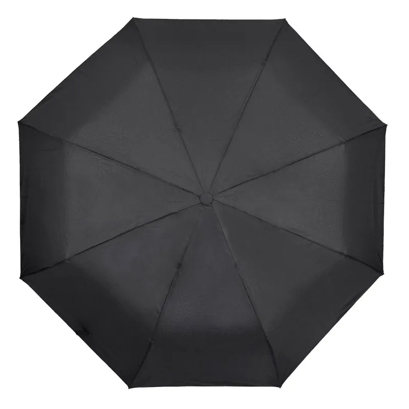 Umbrelă automată pliabilă neagră pentru ploaie – accesoriu esențial