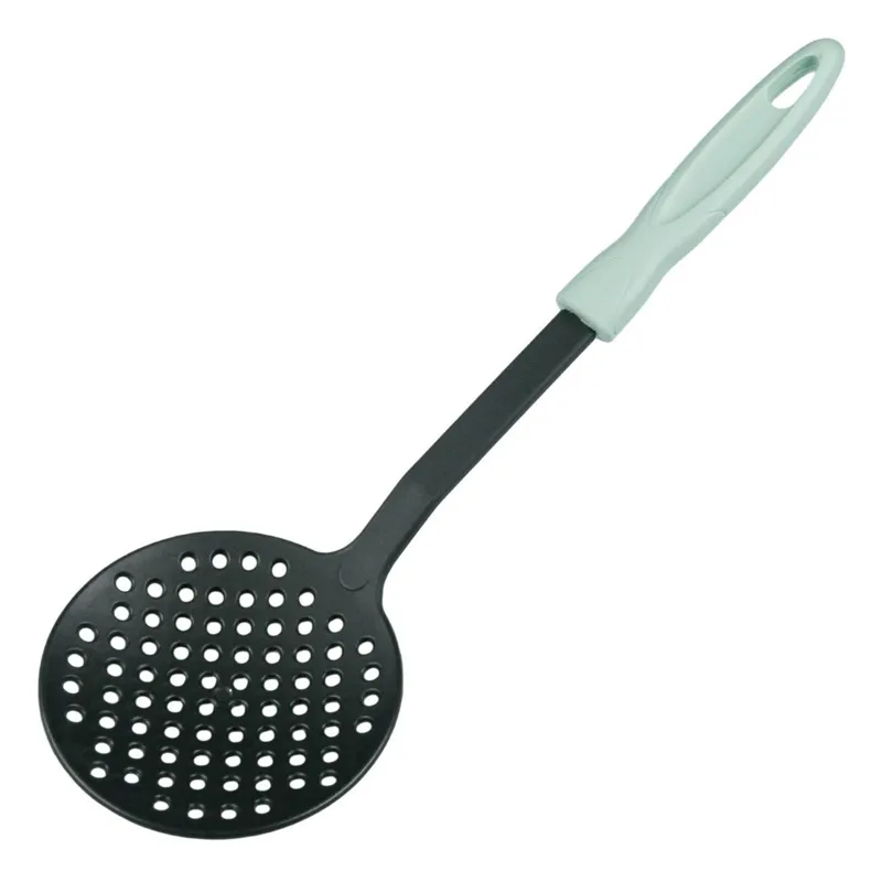 Lingură de servit cu găuri, 33cm, Antracit și Verde
