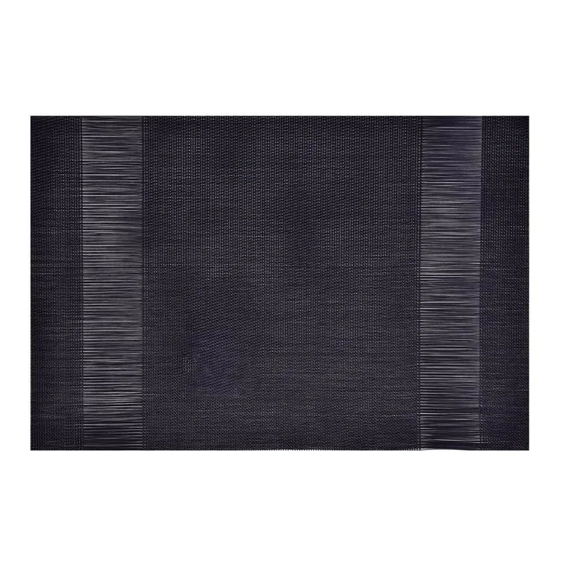Suport Farfurii PVC Negru cu Dungi Perferate 45x30cm