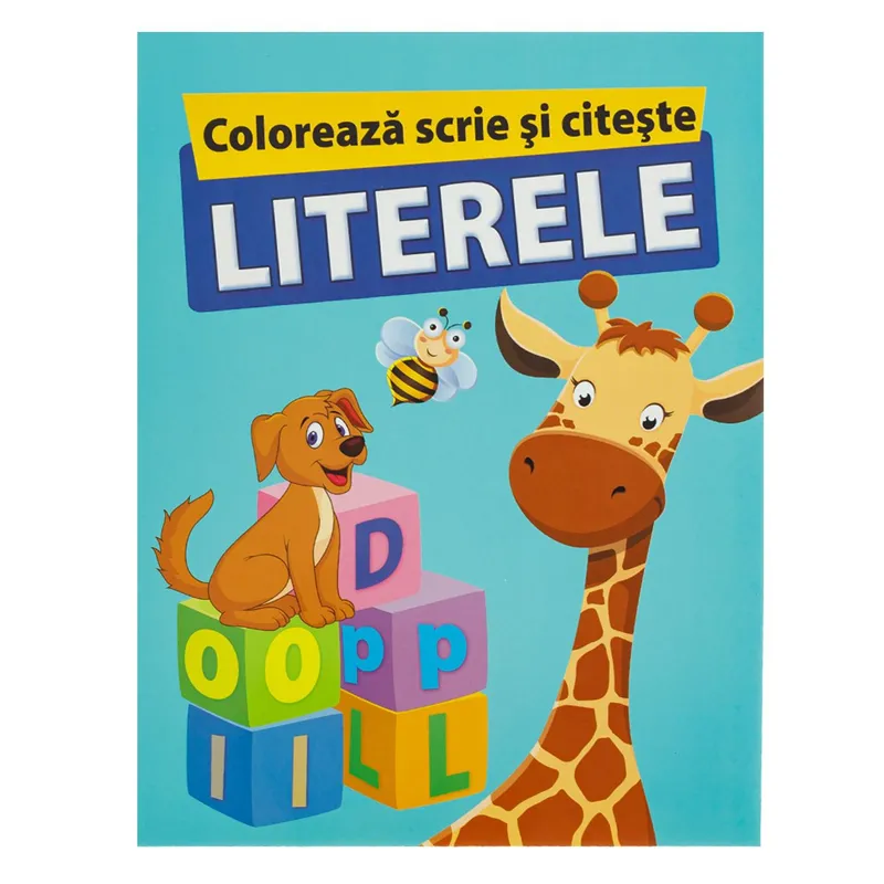 Carte Educativă A4 pentru Copii - Colorează și Scrie Literele