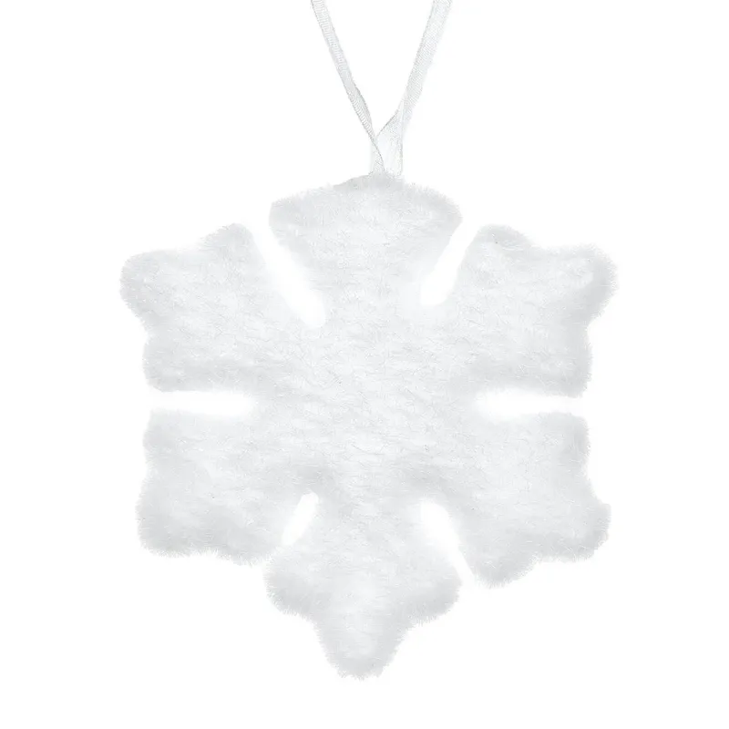 Ornament Brad Crăciun din Spumă Fulg Alb 10cm