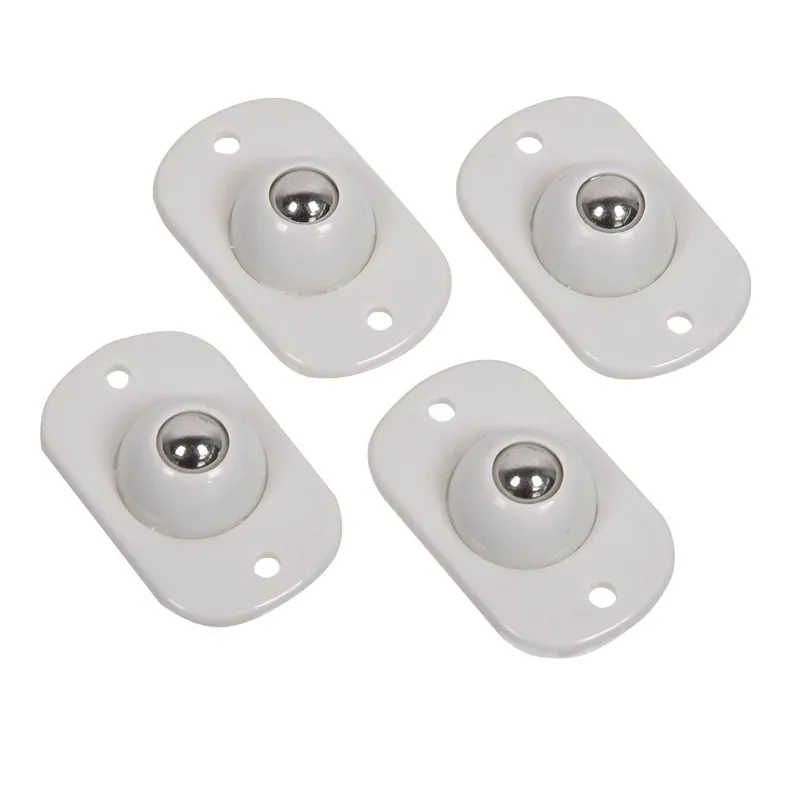 Roti cu rulmenti plastic alb pentru deplasare 360°