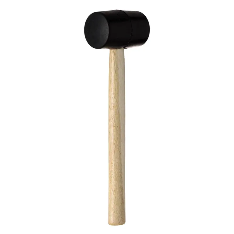 Ciocan de cauciuc cu mâner de lemn, 290g