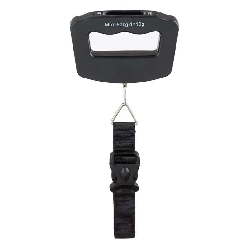 Cantar digital de mana pentru bagaje, 50 kg, Negru