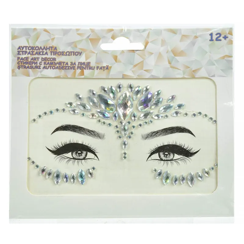 Strass-uri Autocolante Irizante pentru Decorațiuni Faciale
