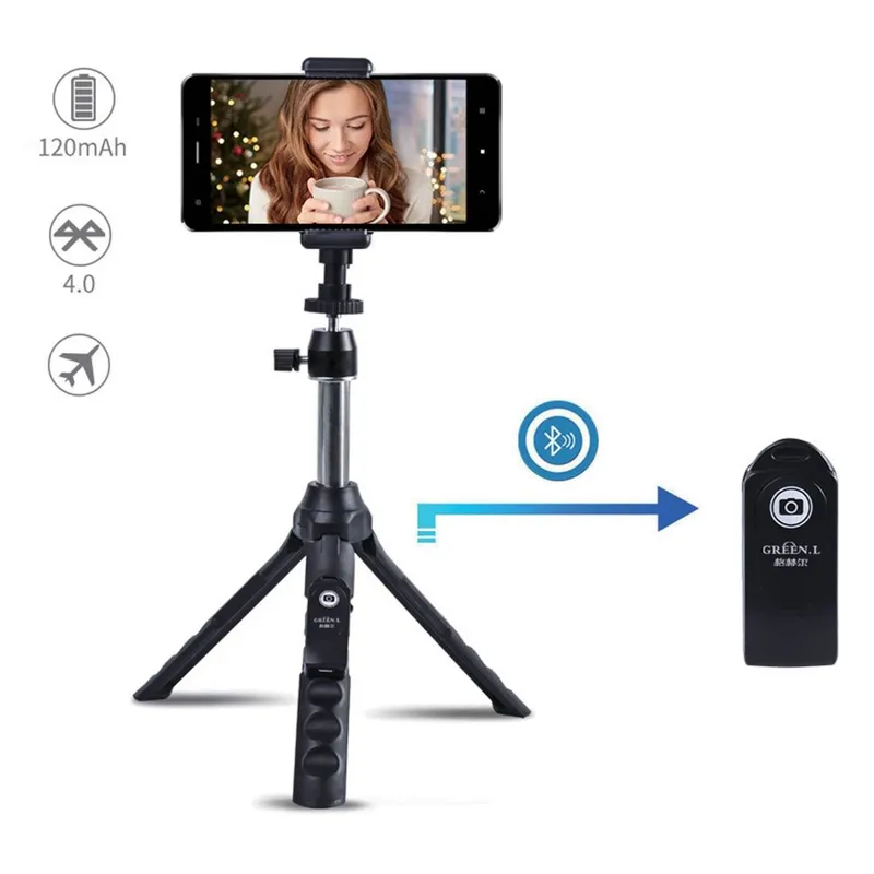 Kit Premium Selfie Stick Extensibil cu Telecomandă și Trepied 2in1