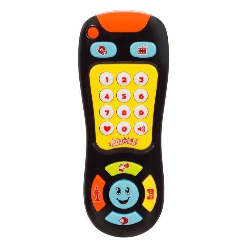 Telecomandă Jucărie pentru Bebeluși cu Lumină și Sunet, Neagră