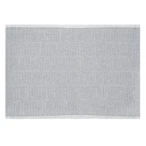Suport Farfurie din Bumbac cu Dungi, Gri, 42x30 cm