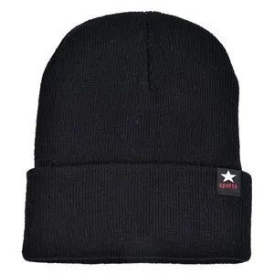 Căciulă pentru copii neagră cu model stea unisex