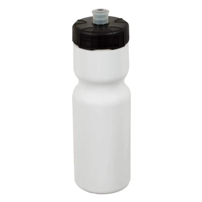 Sticla de apă din plastic 650 ml albă cu capac flip top ergonomic