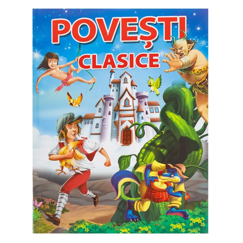 Carte cu Povești Clasice pentru Copii - Format A4, 3 Povești