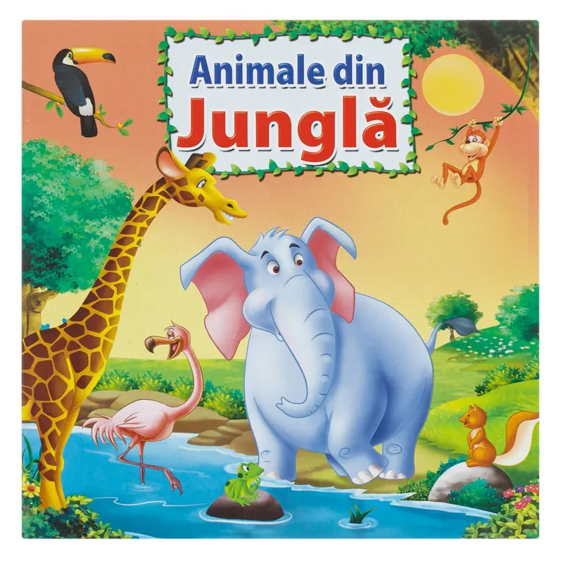 Animale din Jungla – Carte pentru Copii Ilustrată