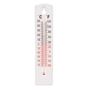 Termometru de Perete, Plastic Alb, 20cm