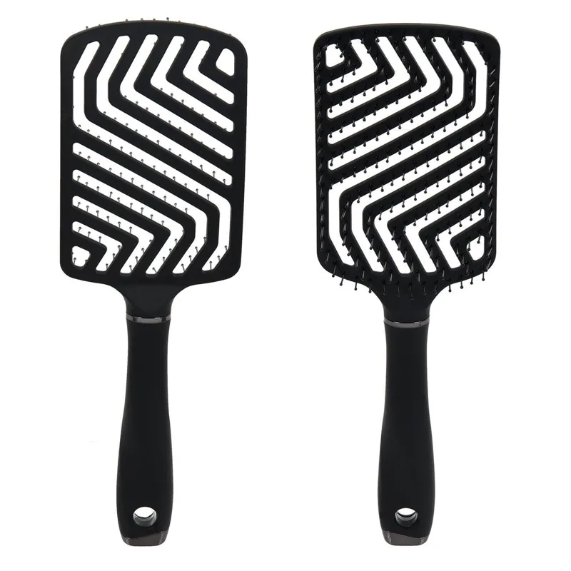Perie plata pătrată neagră zigzag pentru descalcire
