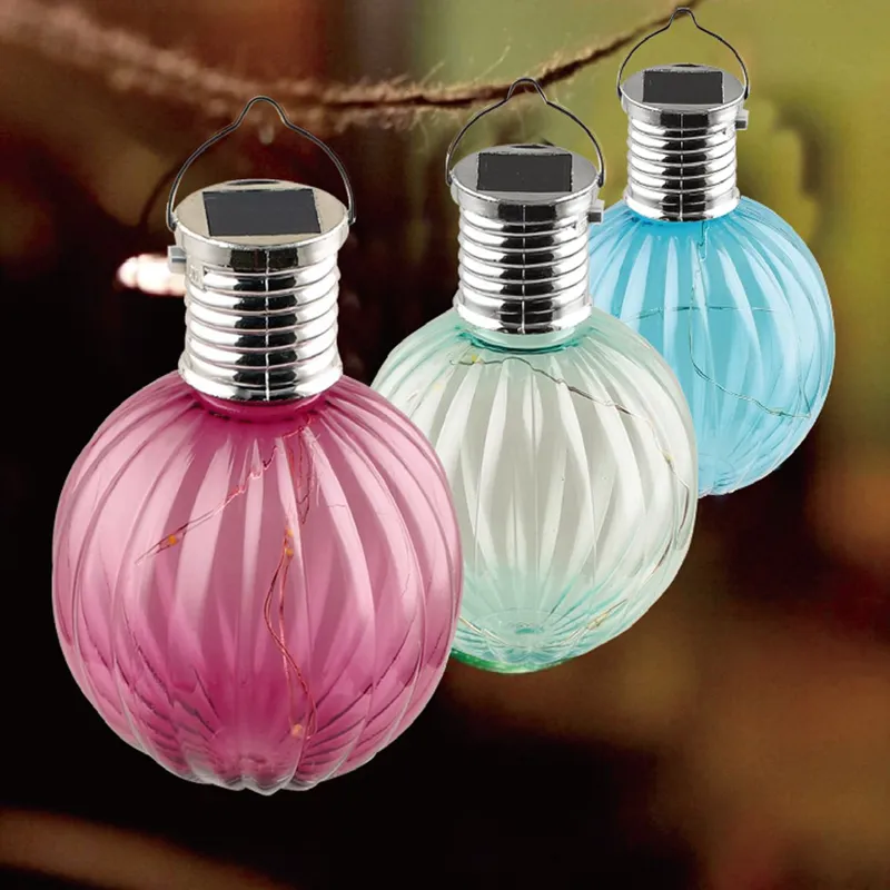 Felinar Solar Suspendabil Colorat, Ø8 cm, Multicolor