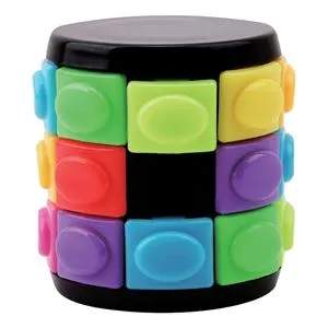 Jucarie Fidget Color Magic Tube, 4x4 cm, Multicolor