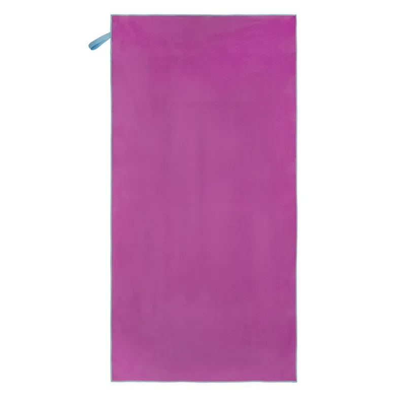 Prosop 2in1 Microfibră pentru Plajă și Sală, Roz Fucsia