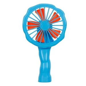 Ventilator portabil pentru copii, 18 cm, albastru și portocaliu