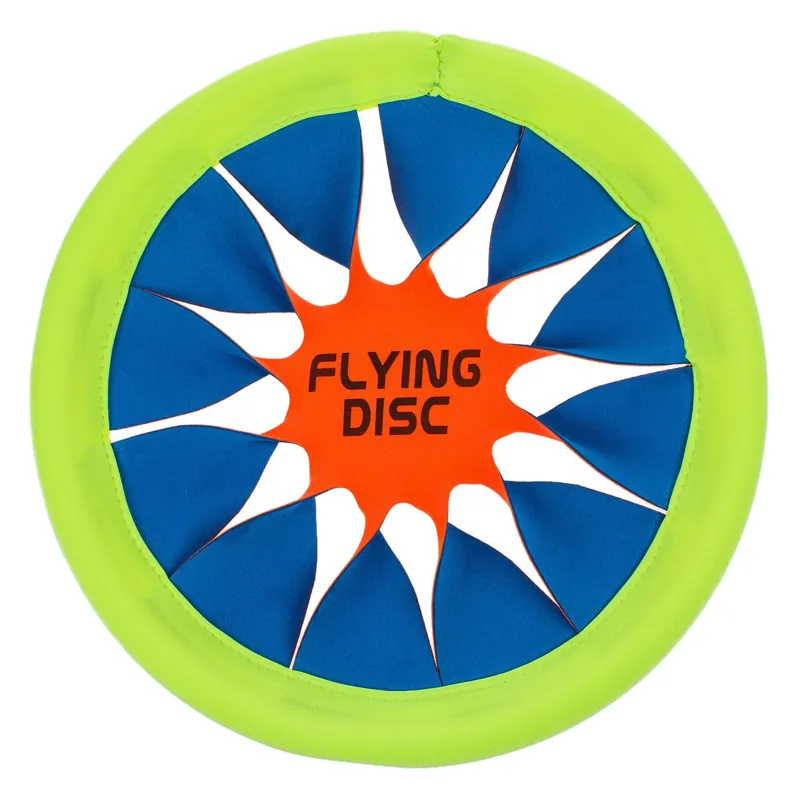 Frisbee textil, Ø30cm, Verde lime, Bleu, Portocaliu