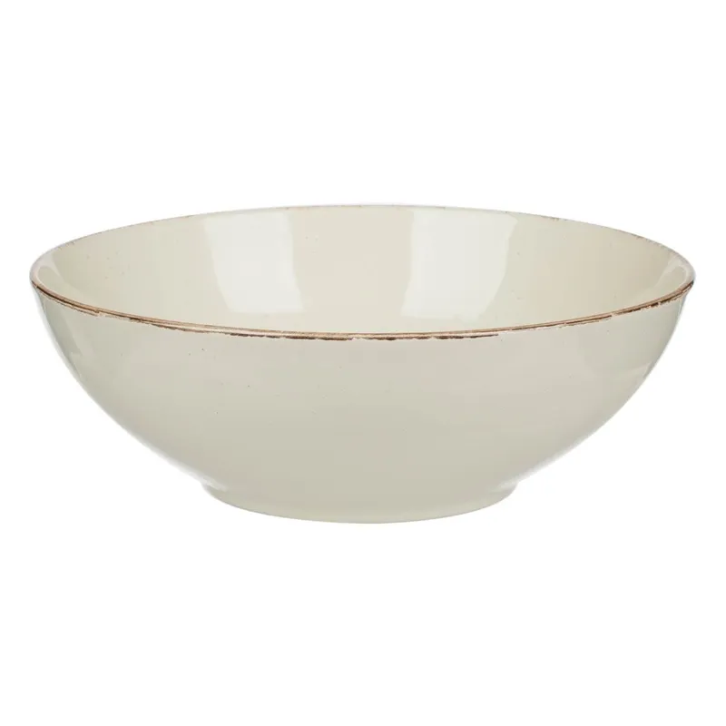 Bol de servit din ceramică bej cu stil Nordic