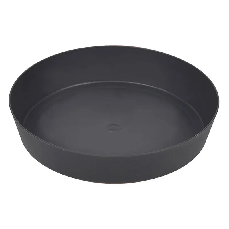Farfurie Rotundă pentru Ghiveci de Flori din Plastic Antracit – poza 2