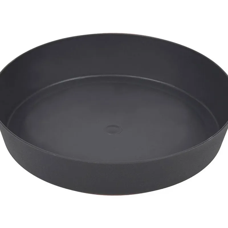 Farfurie Rotundă pentru Ghiveci de Flori din Plastic Antracit – poza 3