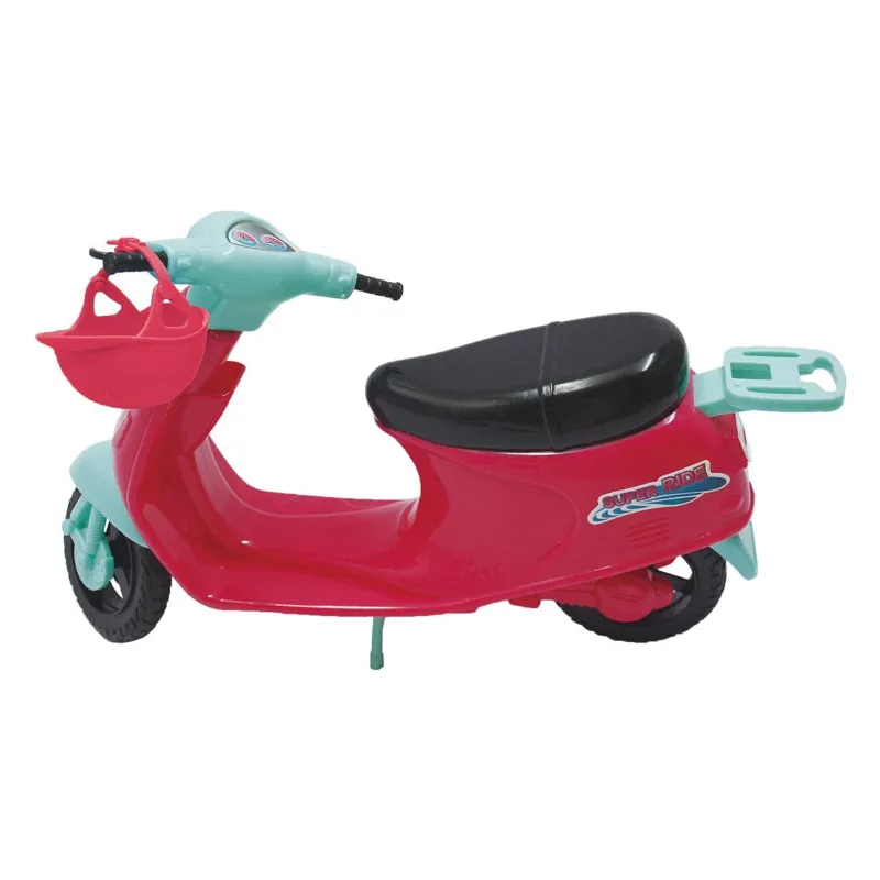 Jucărie Vespa cu Păpușă, Cască și Rucsac Roz - Aventură pentru Fetițe – poza 3
