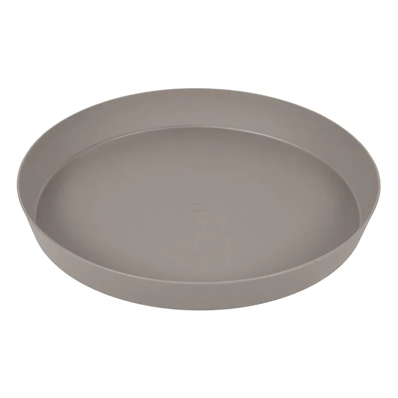 Ghiveci din plastic Mocca, forma rotundă, dimensiune 22x3.3cm