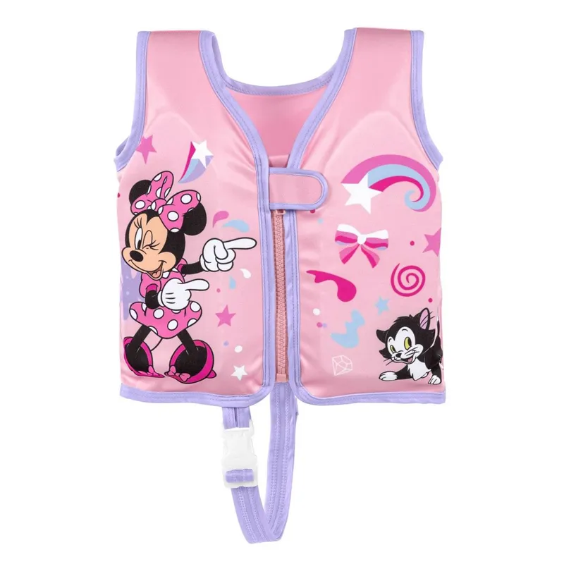 Vesta de inot din spuma pentru copii, Roz, Minnie Mouse, 1-3 ani (11-19 kg)