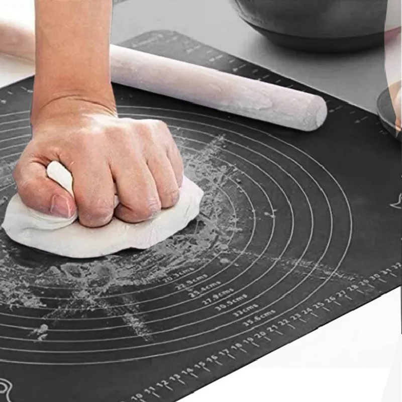 Plansa pentru framantat aluat din silicon, 50x40 cm, Antracit