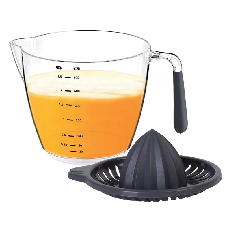 Storcator de citrice din plastic antracit, 500 ml, cu maner antiderapant