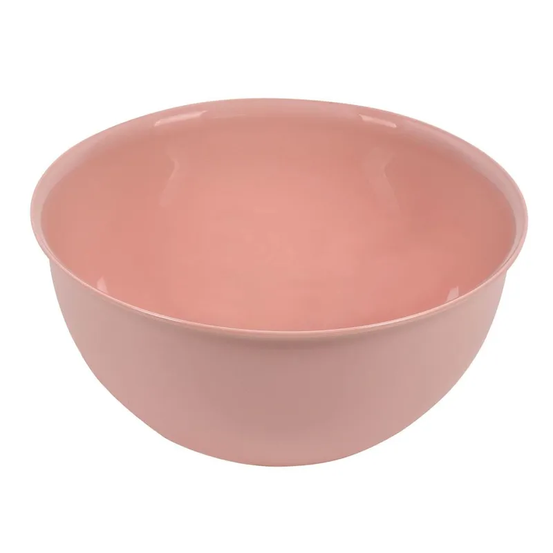 Salatieră din plastic 3L, roz nude, mată, 0% BPA