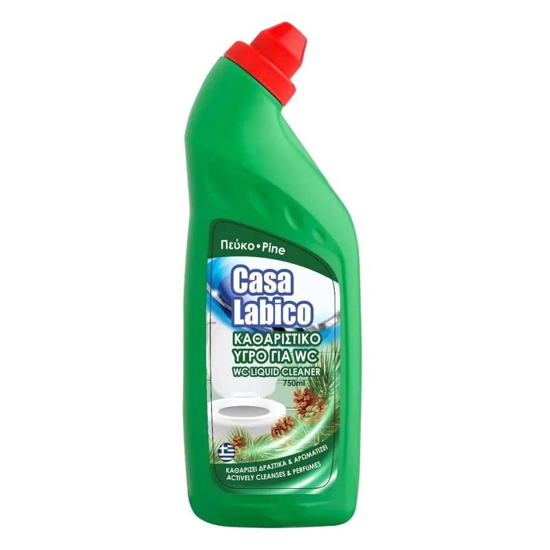 Soluție de curățat WC cu aromă de pin, 750 ml, verde