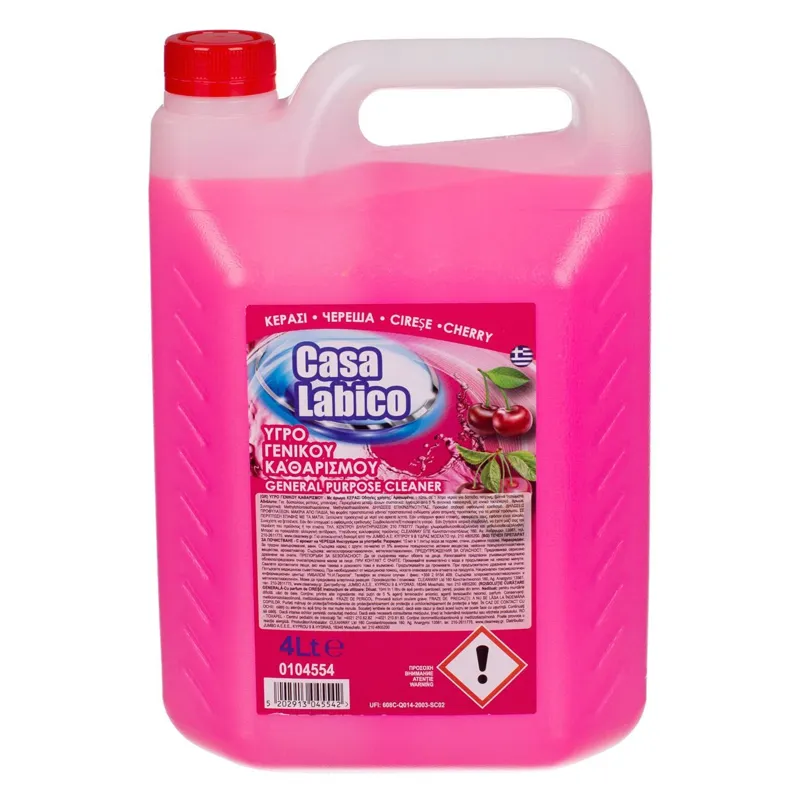 Detergent lichid pentru pardoseli, aroma de cirese, 4L