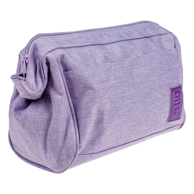 Portfard Lila cu Deschidere Fixă, 25x12x19.5 cm, Textil
