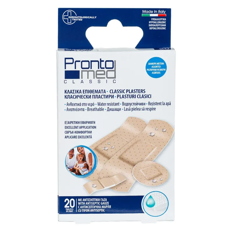 Plasturi Clasice cu Tifon Antiseptic pentru Rănile Minore