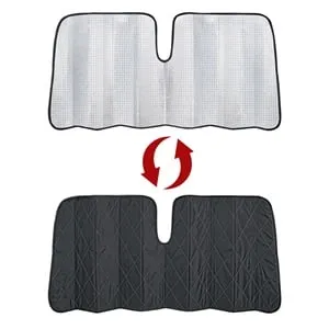Parasolar Auto cu Straturi Multiple, 150x70cm, Argintiu/Negru – poza 2