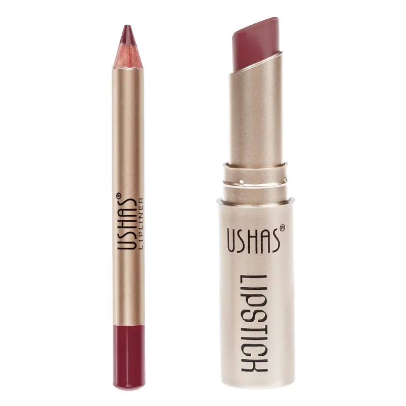 Set Ruj de Buze cu Creion, Nude Inchis, 3.8g
