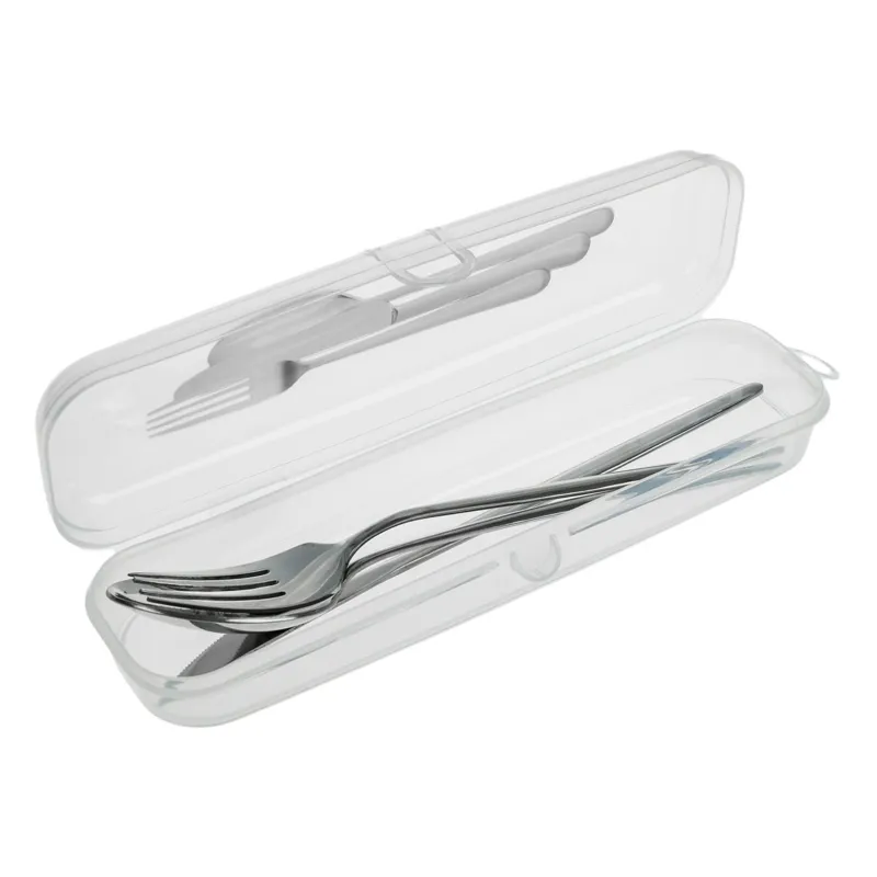 Caserolă pentru tacâmuri din plastic transparent, set organizator