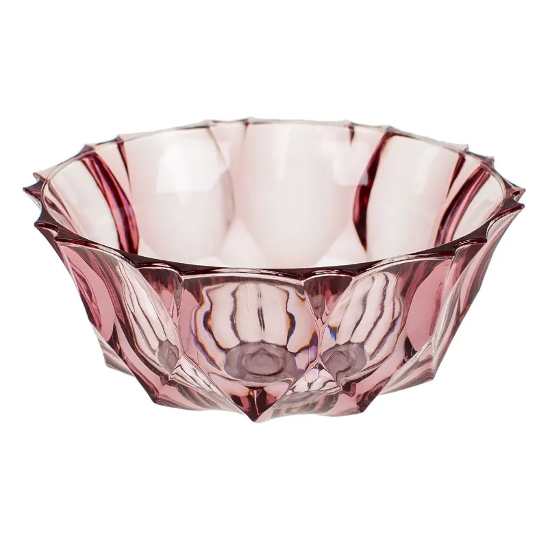 Bol rotund din plastic mov cu model diamant, capacitate 290 ml
