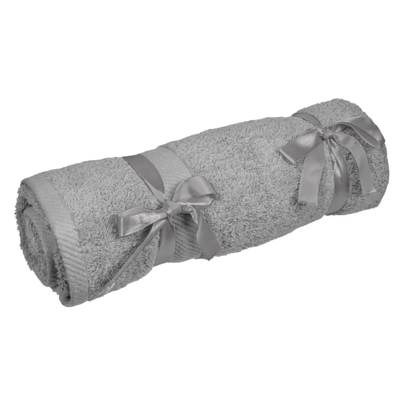 Prosop din bumbac premium gri 90x50cm GSM 500