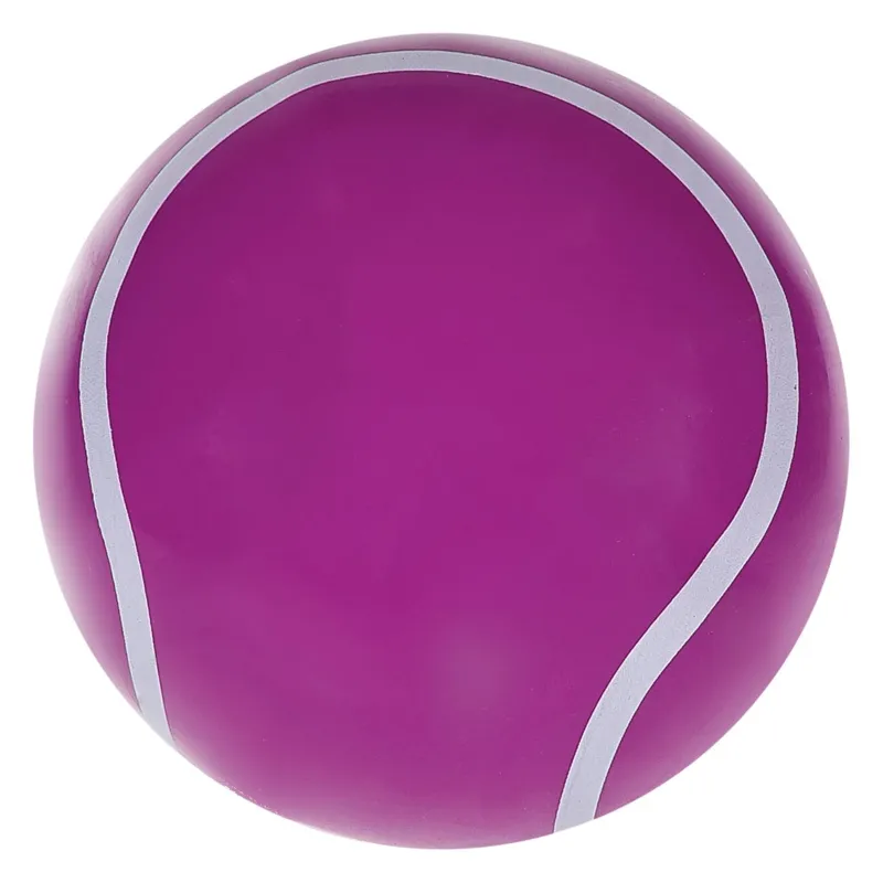 Minge de plaja din plastic, mov cu dungi albe, 15 cm