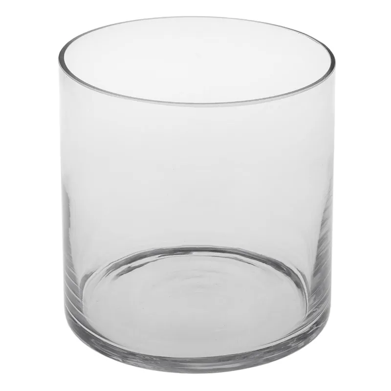 Vază Decorativă Cilindrică Transparentă, Ø12x12cm
