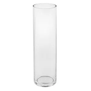 Vază decorativă cilindrică transparentă pentru orice spațiu