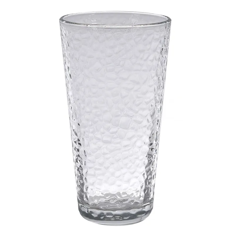 Pahar înalt din sticlă transparentă cu textură 'Crumpled' 310 ml