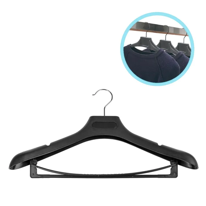 Umeraș pentru Paltoane și Costume, Negru, 44x25cm