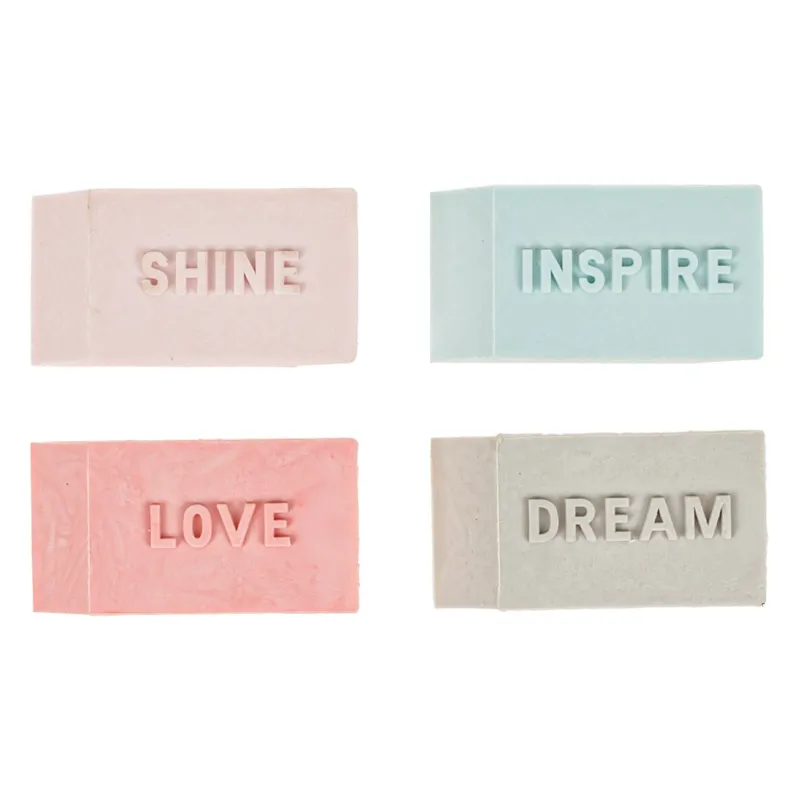 Radiere Pastel cu Logo Reliefat - Set 4 Bucăți