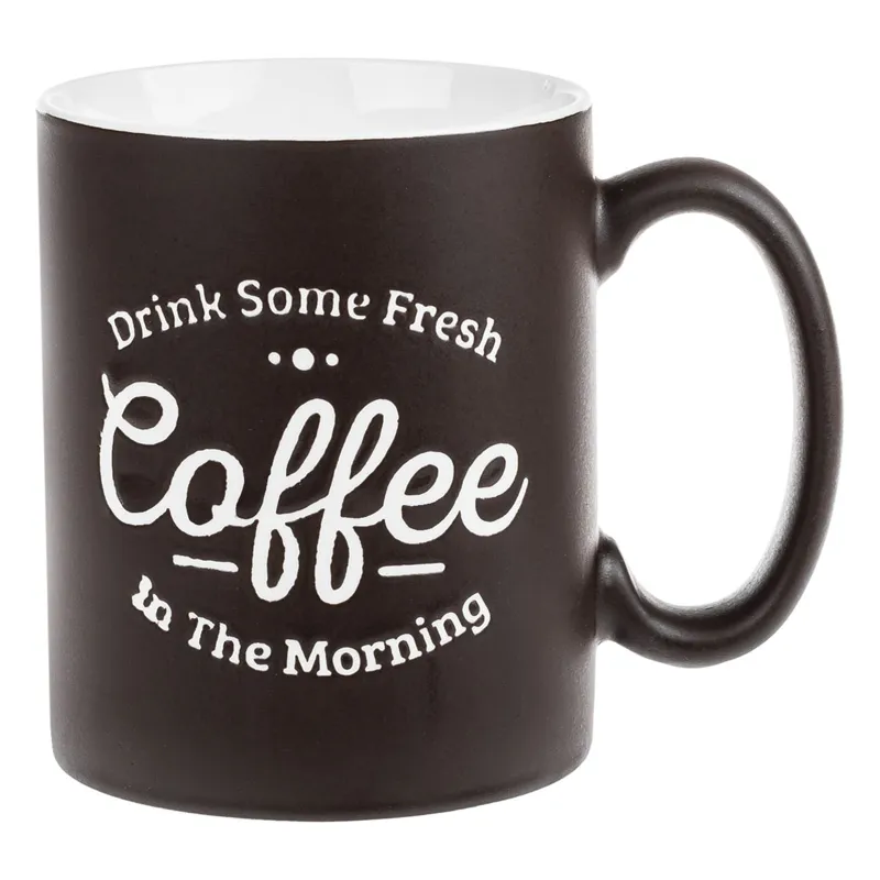 Cana mată cu imprimeu Coffee, 570ml